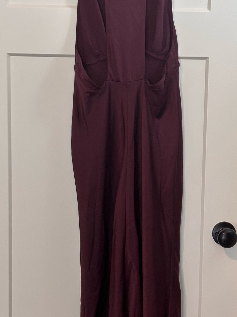 ASOS Plum V-Neck Maxi Gown - Picture 3 of 3